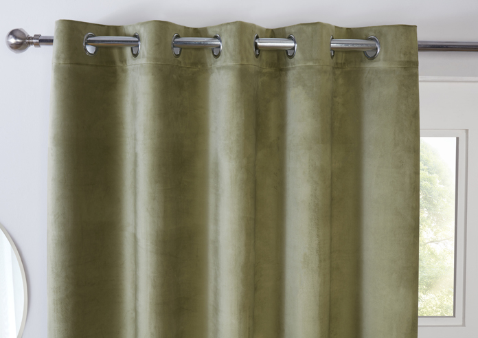 Casa (Blackout) Eyelet, Green - Ready Made Curtains - Image 9